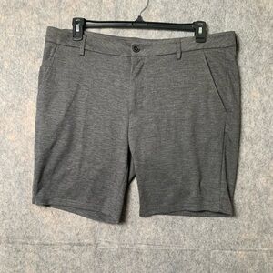 Westzeroone Men Size 38 Gray Edmunds Flat Front Golf Casual Shorts‎